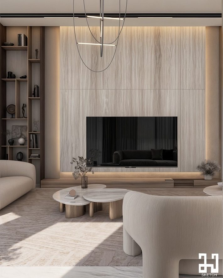 Interior design visualisation — living 1