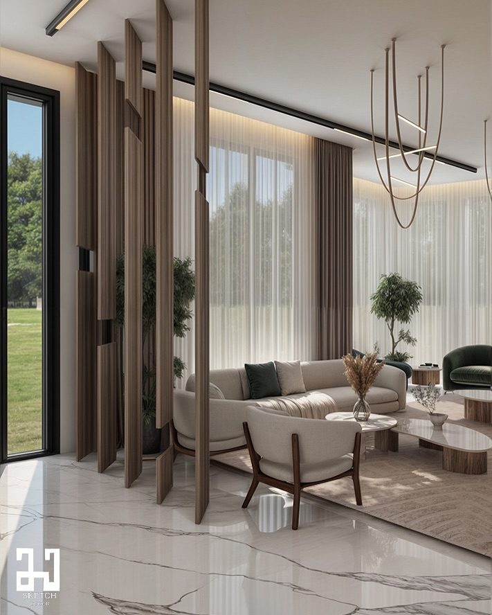Interior design visualisation — living 2